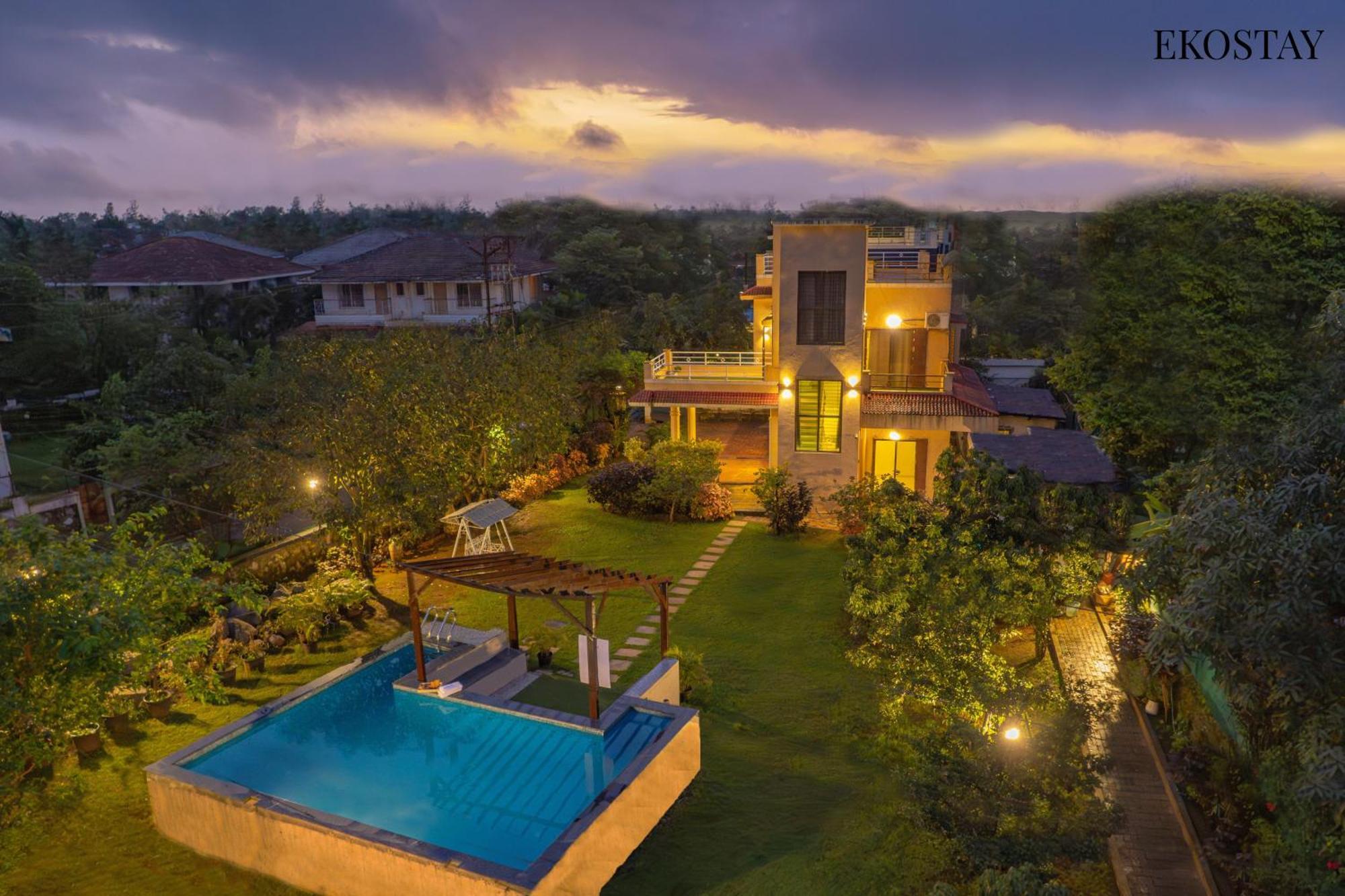 Ekostay Gold - Olive Crest Villa - Spacious Lawn Лонавала Екстериор снимка